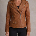 María - Chaqueta de Piel Resistente y Elegante