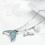 Whale Tail Pearl Ocean Necklace