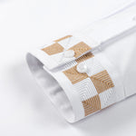 Long Sleeve Embroidered Hidden Buttons Placket Shirt