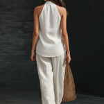 Zoë™ | Sleeveless Set with Wide Leg Pants