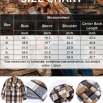 Zeagoo Plaid Shacket Jacket Long Button Down Shirts