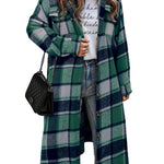 Zeagoo Plaid Shacket Jacket Long Button Down Shirts