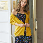 Zeagoo Women's Button Down Crochet Sweater Cardigan