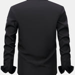 Long Sleeve Contrast Button Up Dress Shirt