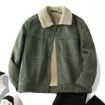 Suede Vintage Plus Velvet Warm Jacket