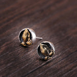 Buddha Stones 925 Sterling Silver Namaste Equality Stud Earrings