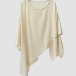 Zeagoo Short Sleeve O Neck Tunic Tops Loose Fit Casual Irregular Hem Tee Shirts