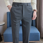 Casual Slim-fit Striped Trousers