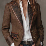 Consuelo - Blazer con Paneles en Espiga
