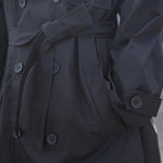 Black Knee-length Trench Coat