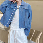 Textured Jacquard Cropped Jacket