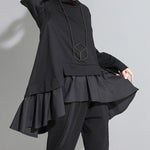 Ruffled Babydoll A-line T-shirt