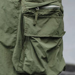 Large Pocket Zipper Casual Loose Shorts