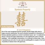 Buddha Stones Natural Black Obsidian Hetian Jade Gourd Double Happiness Strength Bracelet
