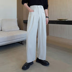 Lyocell Tencel Loose Straight Leg Casual Pants