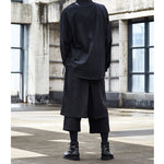 Asymmetric Men's Long-sleeved Shirt