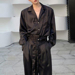 Silky Satin Shirt Trousers