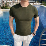 Thin Slim Fit Striped Top