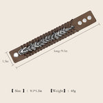 Buddha Stones Dragon Leather Protection Weave Bracelet
