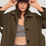 Zeagoo Double-sided Cashmere Coat Long Loose Woolen Jacket