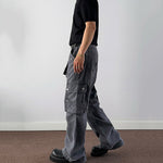 American Vintage Flared Multi-pocket Overalls