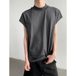 Summer Loose-fitting Mock Neck Vest
