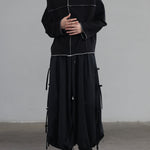 Strappy Wide Leg Ninth Pants