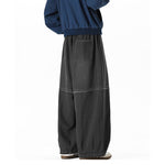 Raw-edge American Harem Straight Pants