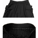 Women's Pleated Loose Casual Capri Pants