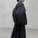 V-neck Bat Sleeves Down Jacket