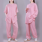 Buddha Stones Tai Chi Qigong Meditation Prayer Spiritual Zen Practice Unisex Cotton Linen Clothing Set