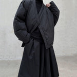 V-neck Bat Sleeves Down Jacket