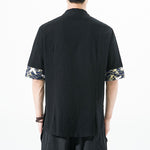 Retro Buttoned Cotton Linen Shirt
