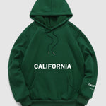 Men's "CALIFORNIA" letter print casual hoodie