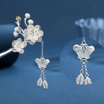 Plum Blossom Butterfly Love Freedom Tassel Hairpin