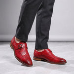 Arezzo Leather Monk Loafers