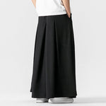 Retro Loose Wide-leg Pleated Skirt Pants