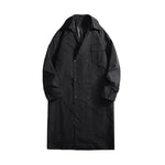 Black Knee-length Trench Coat