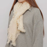 Distressed Shawl Tassel Scarf