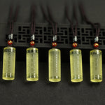 Buddha Stones Heart Sutra Citrine Happiness Strength Necklace Pendant