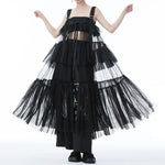 Mesh See-through Cake Suspender Dress