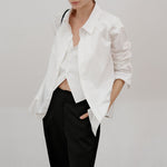 Fake Two-piece Loose Lapel Shirt