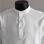 Solid Color Casual Loose Stand Collar Shirt