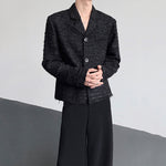 Tweed Loose-fitting Suit Collar Jacket