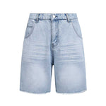 Frayed Denim Shorts