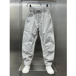 Zipper Scimitar Loose Straight Harem Pants