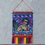 Buddha Stones Feng Shui Kirin Spiritual Colorful Tassel Wall Art