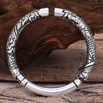 Buddha Stones Dragon Auspicious Clouds Luck Protection Bracelet Adjustable Bangle