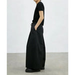 Unisex High-Waisted Loose Wide-Leg Pants