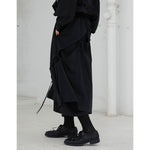 Asymmetric Tie Wide-leg Pants